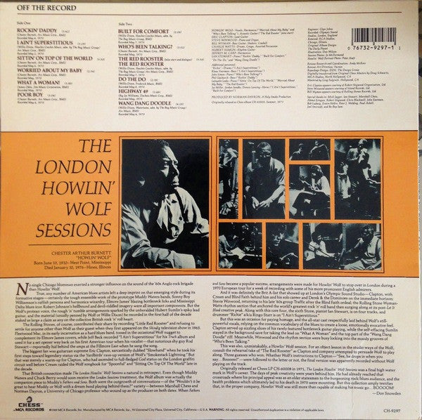 Release: The London Howlin’ Wolf Sessions-Vinyl-US-1989-CH-9297, CH-9297-4173407