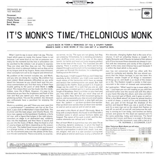 It's Monk's Time