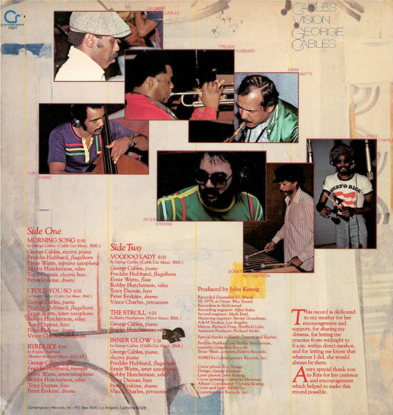 Release: Cables' Vision-Vinyl-US-1980-14001-2032545