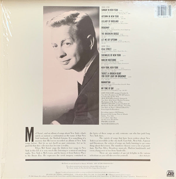 Release: Sings Sunday In New York And Other Songs About New York-Vinyl-US-1983-7 80078-1, 80078-1-2657286