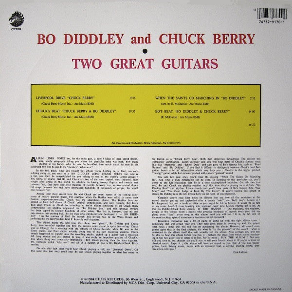 Release: Two Great Guitars-Vinyl-US-1984-CH 9170, CH-9170-1311840