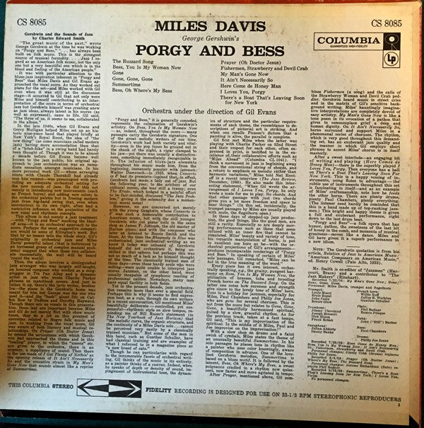 Release: Porgy And Bess-Vinyl-US-None-CS 8085-8277913