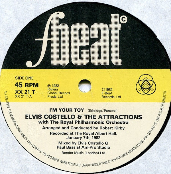 Master Release: I'm Your Toy by Elvis Costello & The Attractions