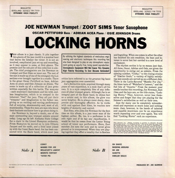 Release: Locking Horns-Vinyl-Japan-1977-YW-7559-RO-7586002