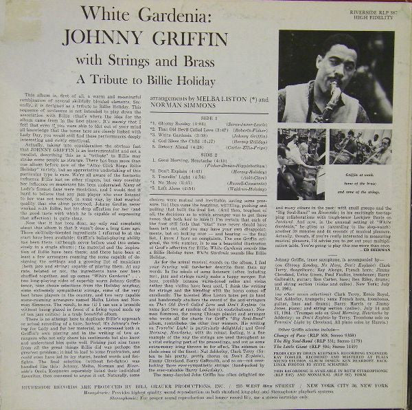 Master Release: White Gardenia by Johnny Griffin