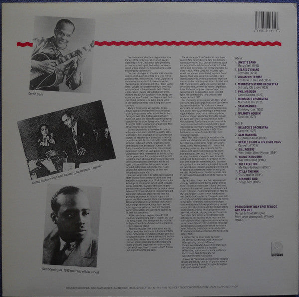 Master Release: Calypso Pioneers 1912-1937 by Various