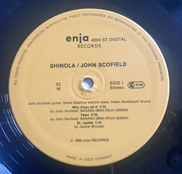 Release: Shinola-Vinyl-US-1982-Enja 4004-1750836
