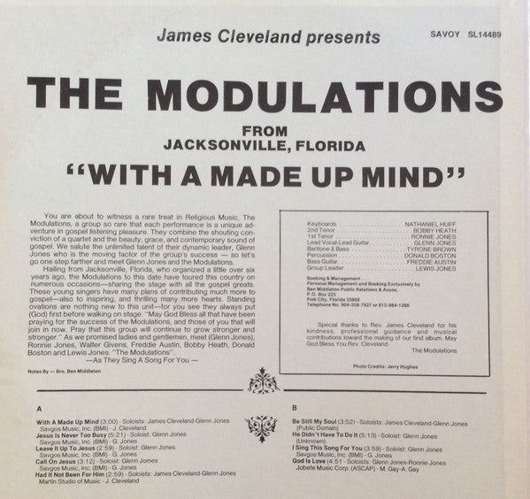 Master Release: With A Made Up Mind by Modulations