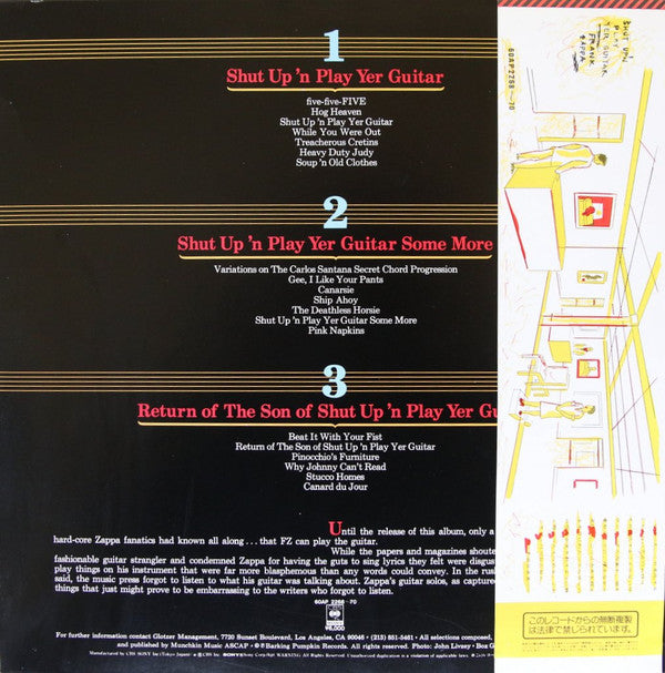 Master Release: Shut Up 'N Play Yer Guitar by Frank Zappa