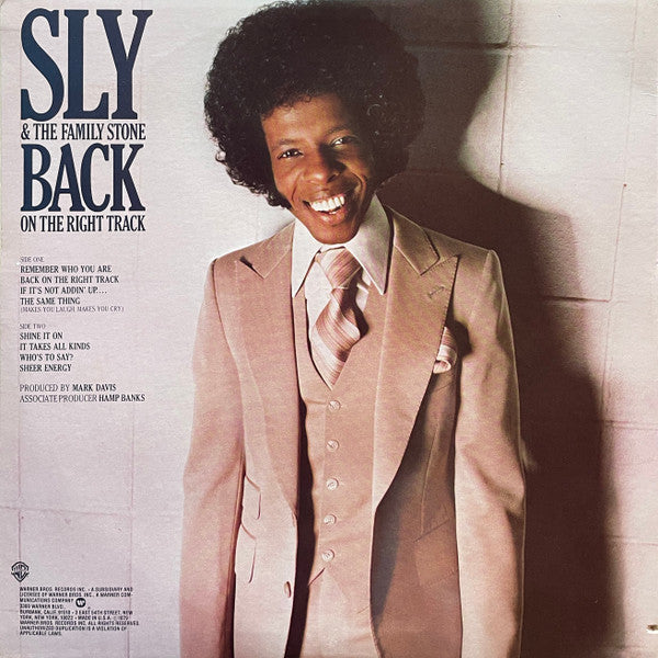 Master Release: Back On The Right Track by Sly & The Family Stone