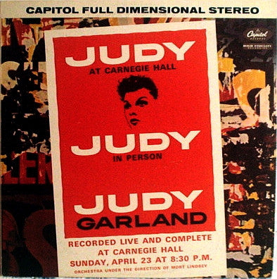 Release: Judy At Carnegie Hall - Judy In Person-Vinyl-US-1977-SWBO-1569-7120214