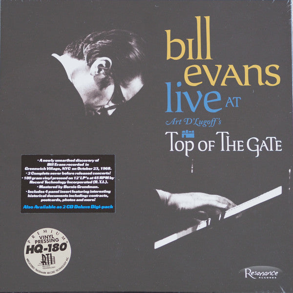 Master Release: Live At Art D'Lugoff's Top Of The Gate by Bill Evans