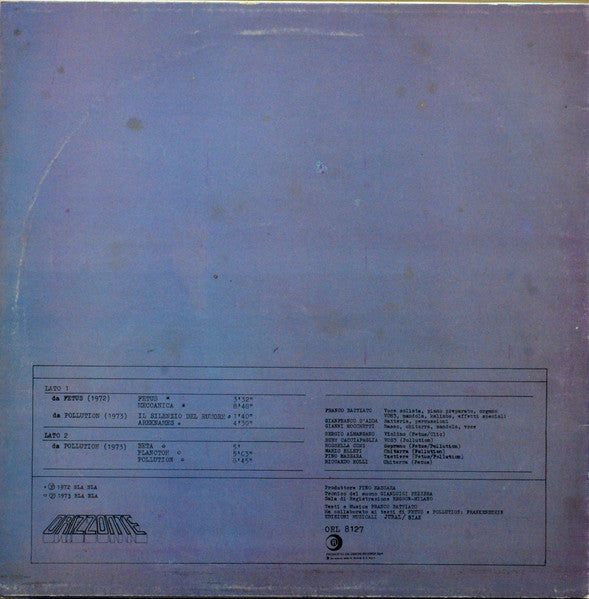 Release: 1972  Fetus / Pollution-Vinyl-Italy-1979-ORL 8127-8123584