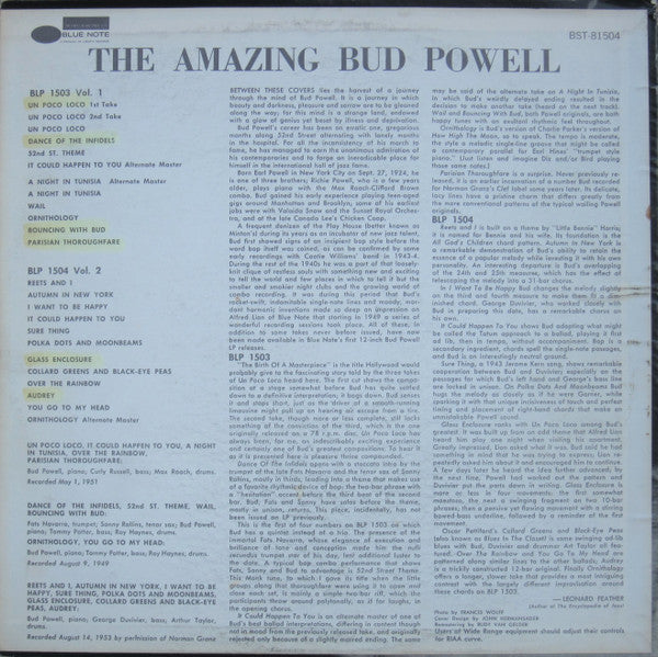 Release: The Amazing Bud Powell, Volume 2-Vinyl-US-1966-BST 81504, BLP 1504-5870669