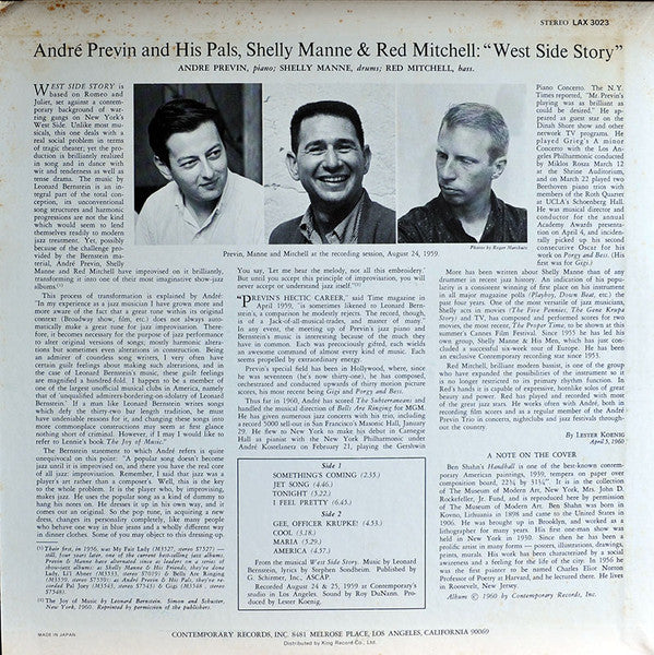 Release: West Side Story-Vinyl-Japan-1975-LAX-3023-8645690