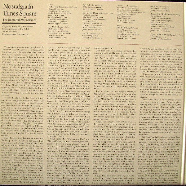 Nostalgia In Times Square / The Immortal 1959 Sessions
