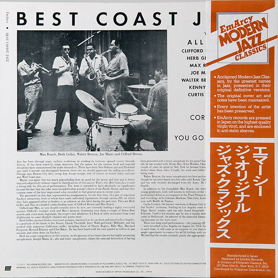 Release: Best Coast Jazz-Vinyl-US-1982-EXPR-1032, EXPR-1032-3575665