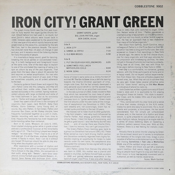Master Release: Iron City! by Grant Green