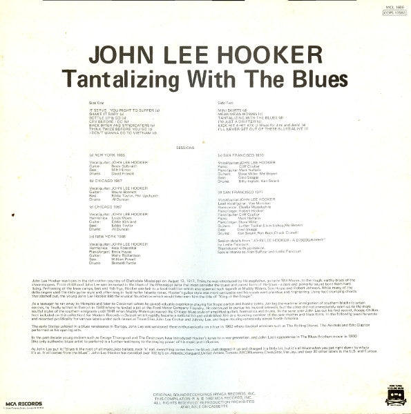 Master Release: Tantalizing With The Blues by John Lee Hooker