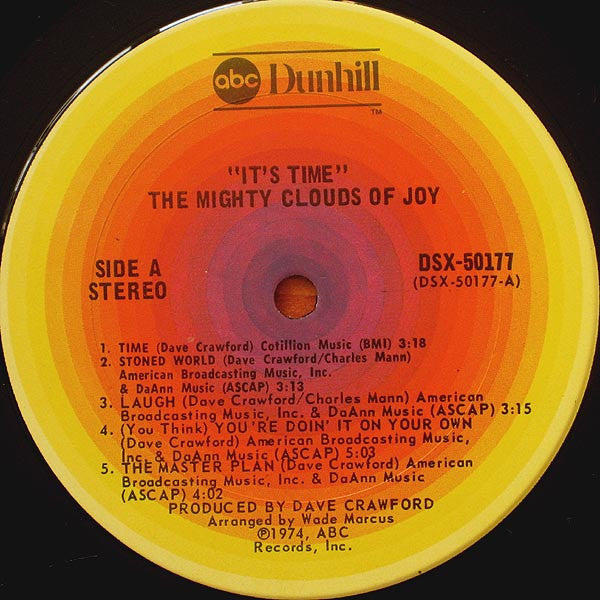 Release: It's Time-Vinyl-US-1974-DSX-50177-1375218