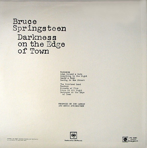 Release: Darkness On The Edge Of Town-Vinyl-US-1978-35318-1336370