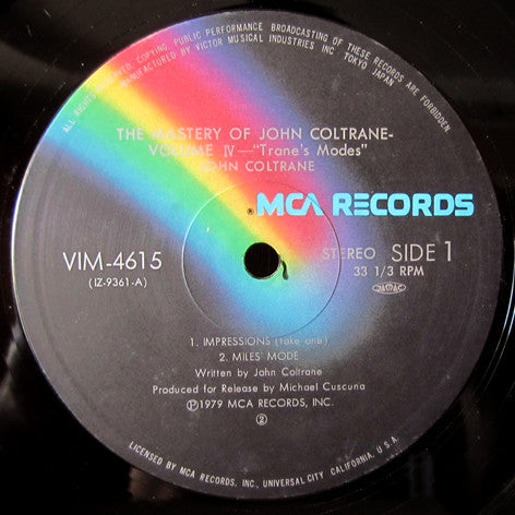 Trane's Modes