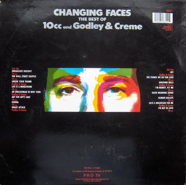 Release: Changing Faces (The Best Of 10cc And Godley & Creme)-Vinyl-UK-1987-TGCLP 1-1027196