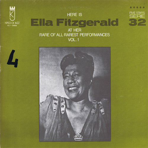 Release: Here Is Ella Fitzgerald At Her Rare Of All Rarest Performances Vol. 1-Vinyl-Italy-None-KLJ-20032-2260111