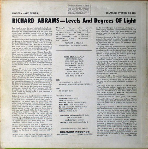 Release: Levels And Degrees Of Light-Vinyl-US-1968-DS-413-1249411