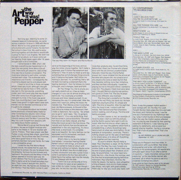 Release: ...The Way It Was!-Vinyl-US-1972-S7630-2676786