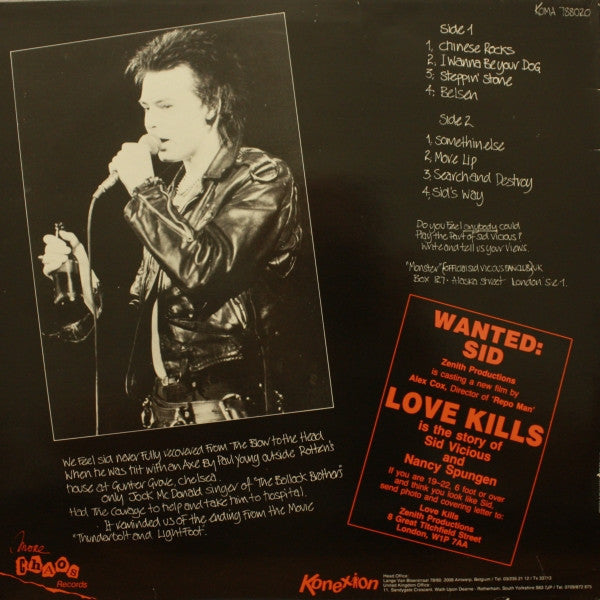 Release: Love Kills N.Y.C-Vinyl-Europe-1985-KOMA 788020, KOMA 788020-1352492