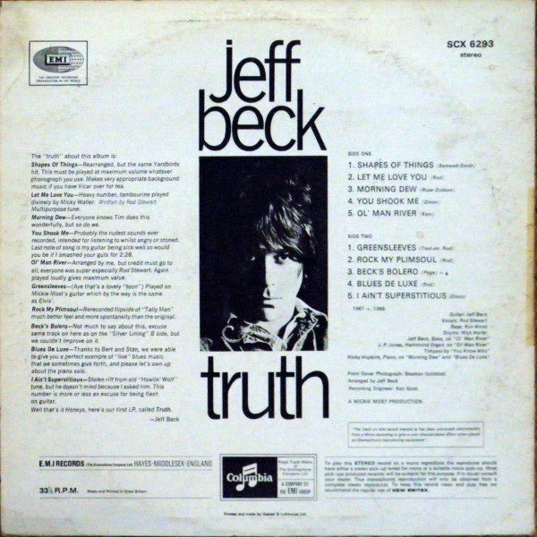 Release: Truth-Vinyl-UK-None-SCX 6293-1661377