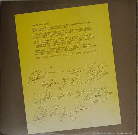 Release: Lighthouse Live!-Vinyl-Japan-1972-SJET-9528-9-12263204