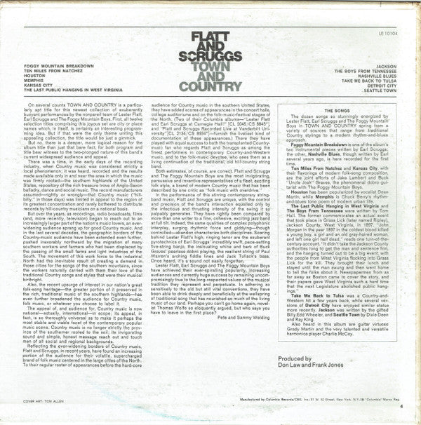 Release: Town And Country-Vinyl-US-None-LE 10104-16299054