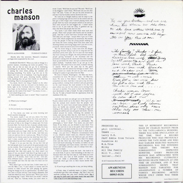 Master Release: LIE: The Love And Terror Cult by Charles Manson