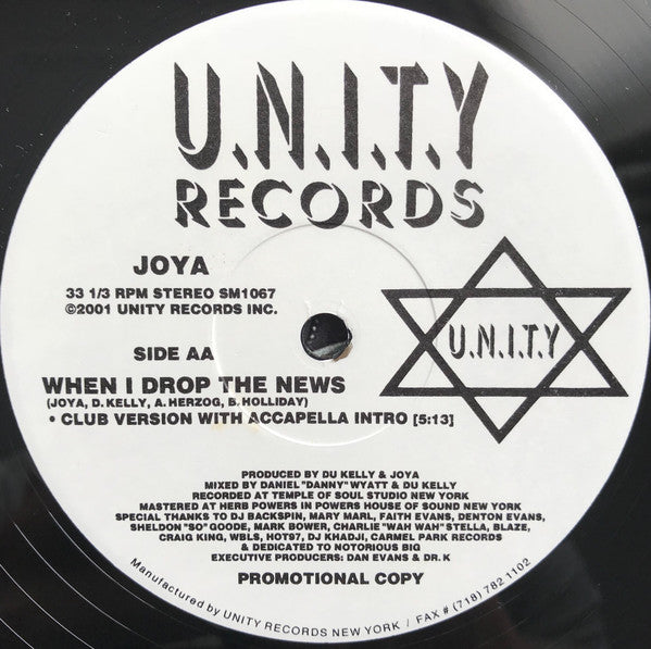 When I Drop The News / Joya's Theme