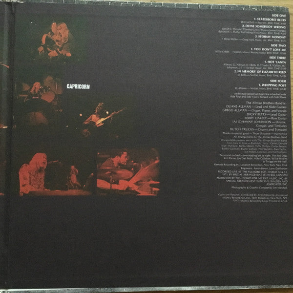 The Allman Brothers Band At Fillmore East