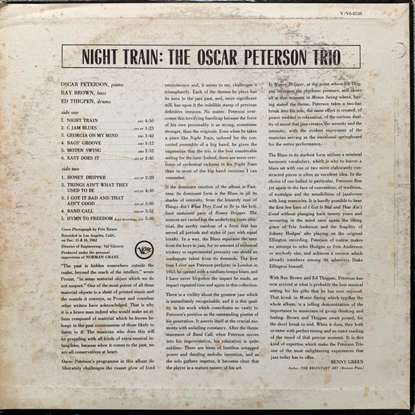 Master Release: Night Train by The Oscar Peterson Trio