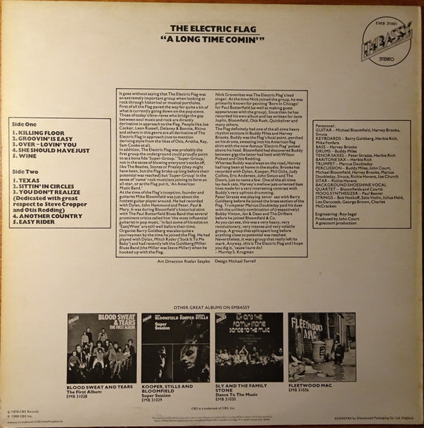 Release: A Long Time Comin'-Vinyl-UK-1974-S EMB 31061, S EMB 31061-14197726