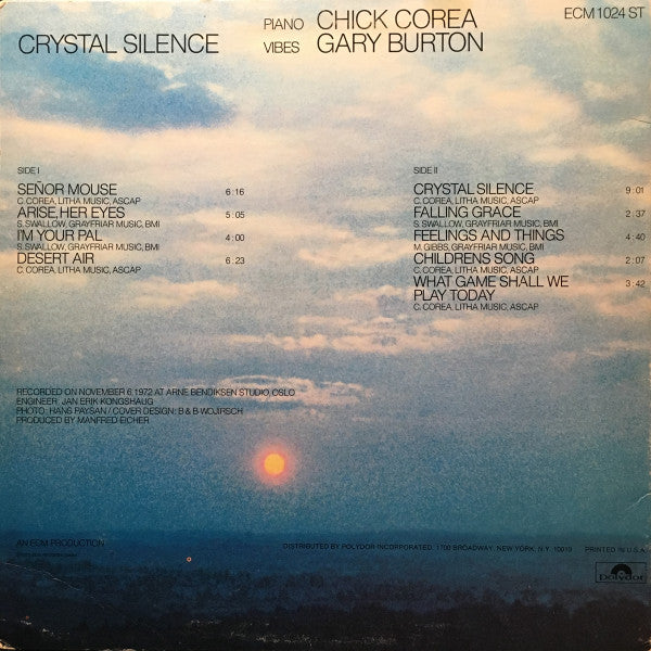 Release: Crystal Silence-Vinyl-US-1973-ECM 1024 ST, ECM-1024, 2310 322-12397647