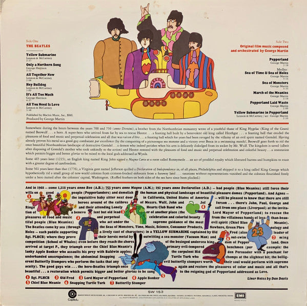 Release: Yellow Submarine-Vinyl-US-1978-SW 153, SW-153-11222574