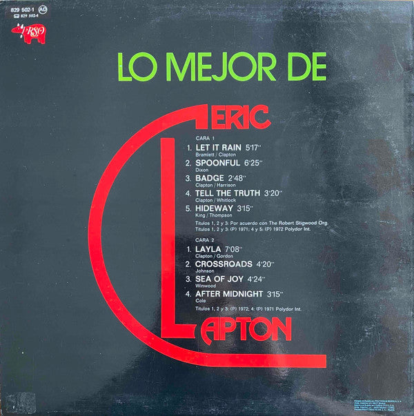 Master Release: Lo Mejor De Eric Clapton by Eric Clapton