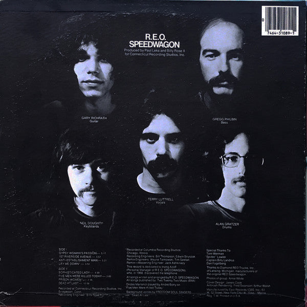 Release: R.E.O. Speedwagon-Vinyl-US-None-PE 31089-12344815