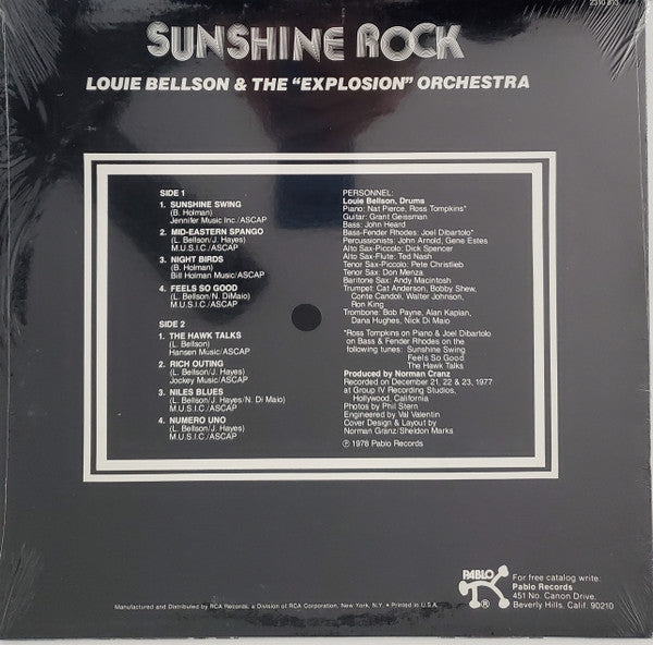 Release: Sunshine Rock-Vinyl-US-None-2310 813, 2310-813-26306177