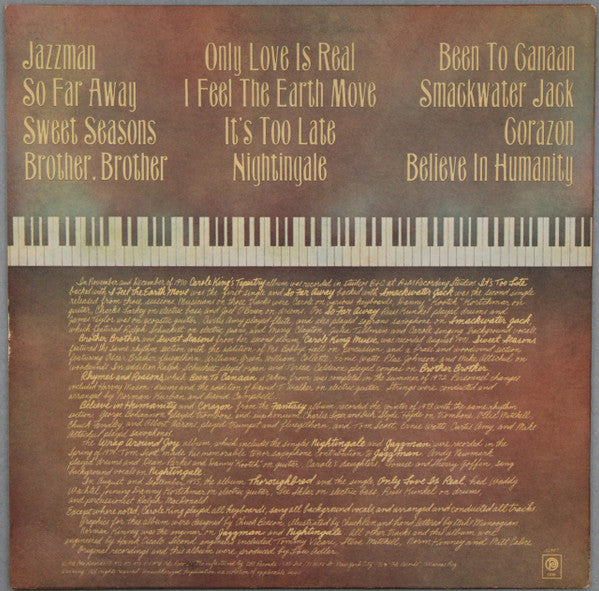 Release: Her Greatest Hits (Songs Of Long Ago)-Vinyl-US-1978-JE 34967-10242392