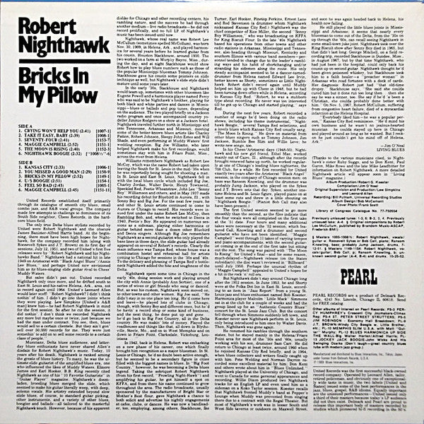 Release: Bricks In My Pillow-Vinyl-Japan-1989-PLP-515-12073218