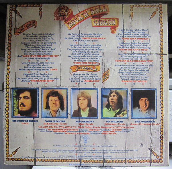Release: Big John's Rock 'N' Roll Circus-Vinyl-Japan-1974-IFS-80019-26864312