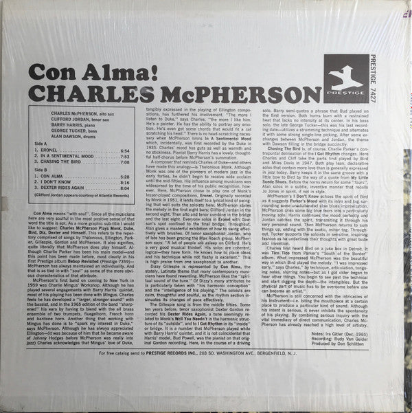 Release: Con Alma!-Vinyl-US-1973-PR 7427, PRST 7427-14970393