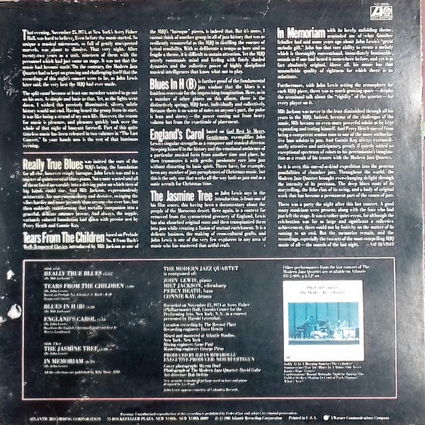 Master Release: More From The Last Concert by The Modern Jazz Quartet
