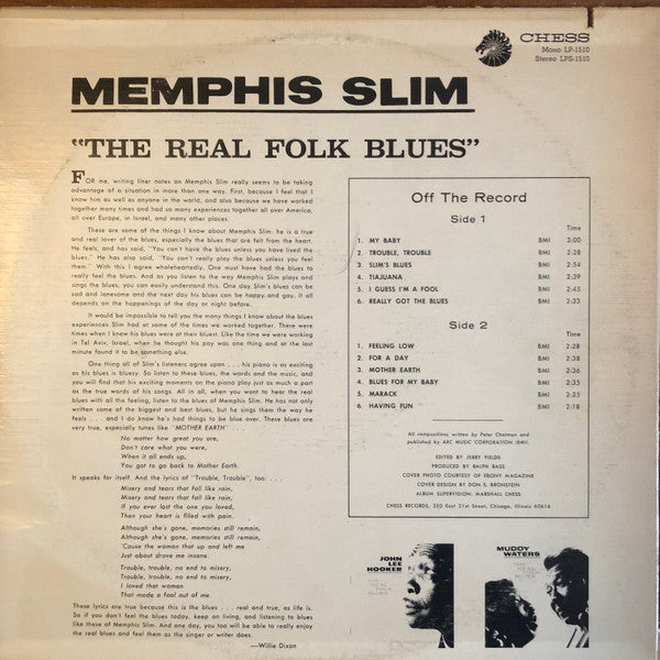 Release: The Real Folk Blues-Vinyl-US-None-LPS 1510-25406698